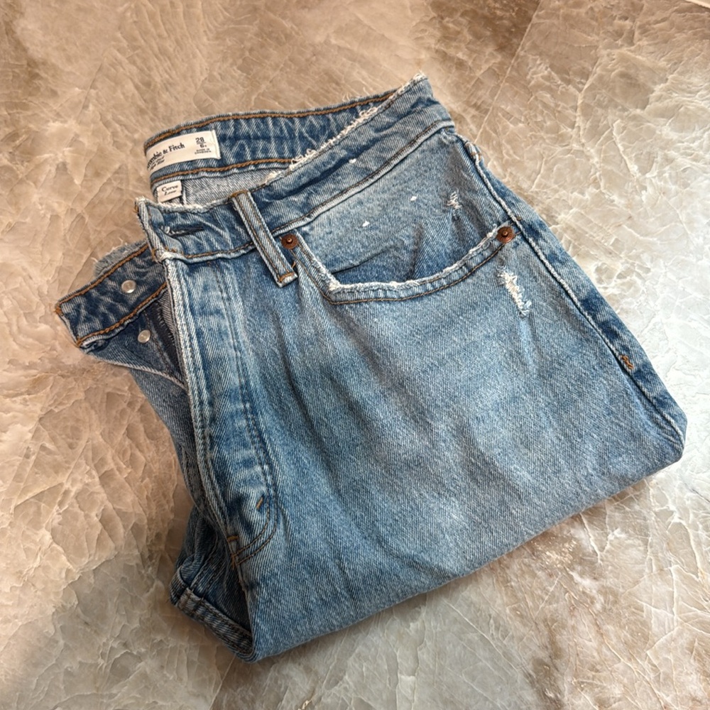 Distressed Abercrombie jeans